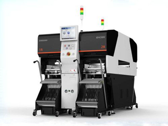 Samsung used Chip Mounter Excen pro with Flux Dipping Unit for PCB Prototype and SMT Assembly
