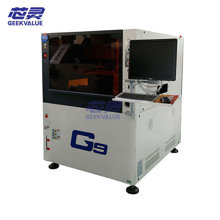 Used 03015-0.25pich Automatic Solder Paste Printer Machine PCB SMT Stencil Printer